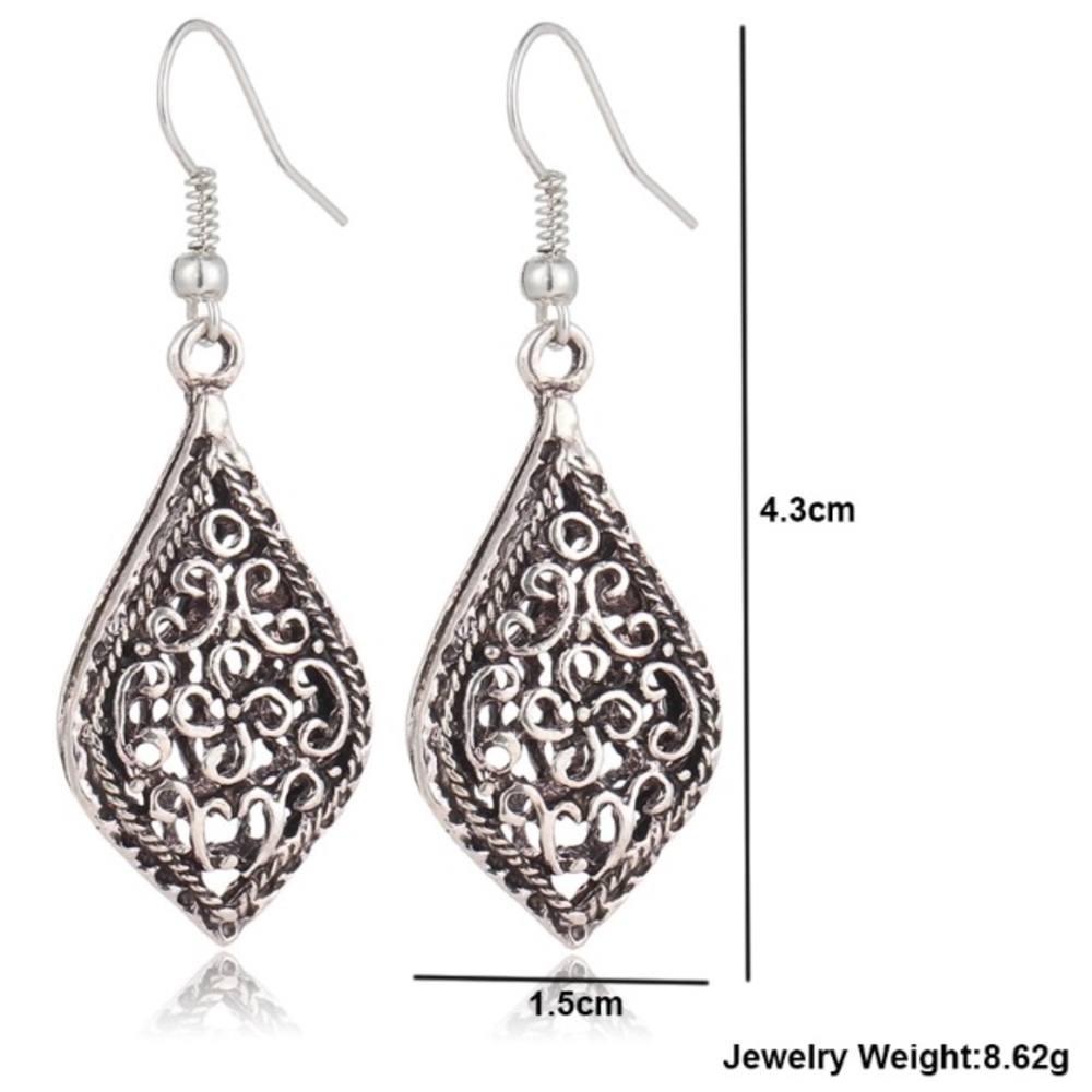NEW!💎💙💎VINTAGE TEARDROPS! DROP EARRINGS DANGLE! - Picture 5 of 8